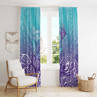 Polynesia Suicide Prevention Month Window Curtain Butterfly Purple And Teal Ribbon Tomorrow Needs You LT14 - Polynesian Pride