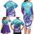 Personalised New Zealand Suicide Prevention Month Family Matching Long Sleeve Bodycon Dress and Hawaiian Shirt You Matter NZ Fern With Maori Koru Lizard