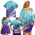 Personalised New Zealand Suicide Prevention Month Family Matching Off Shoulder Short Dress and Hawaiian Shirt You Matter NZ Fern With Maori Koru Lizard