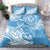 Personalised New Zealand Autism Awareness Bedding Set NZ Fern With Maori Koru Lizard