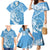 Personalised New Zealand Autism Awareness Family Matching Mermaid Dress and Hawaiian Shirt NZ Fern With Maori Koru Lizard