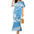 Personalised New Zealand Autism Awareness Family Matching Mermaid Dress and Hawaiian Shirt NZ Fern With Maori Koru Lizard