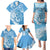 Personalised New Zealand Autism Awareness Family Matching Puletasi and Hawaiian Shirt NZ Fern With Maori Koru Lizard