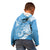 Personalised New Zealand Autism Awareness Kid Hoodie NZ Fern With Maori Koru Lizard