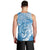 Personalised New Zealand Autism Awareness Men Tank Top NZ Fern With Maori Koru Lizard