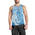 Personalised New Zealand Autism Awareness Men Tank Top NZ Fern With Maori Koru Lizard