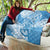 Personalised New Zealand Autism Awareness Quilt NZ Fern With Maori Koru Lizard