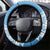 New Zealand Autism Awareness Steering Wheel Cover NZ Fern With Maori Koru Lizard