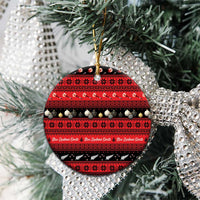 New Zealand Darts Christmas Ceramic Ornament Merry Xmas Aotearoa Maori Red LT14 - Polynesian Pride