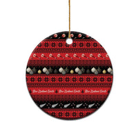 New Zealand Darts Christmas Ceramic Ornament Merry Xmas Aotearoa Maori Red LT14 - Polynesian Pride
