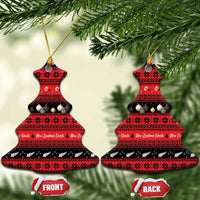 New Zealand Darts Christmas Ceramic Ornament Merry Xmas Aotearoa Maori Red LT14 Christmas Tree Red - Polynesian Pride