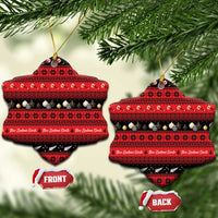 New Zealand Darts Christmas Ceramic Ornament Merry Xmas Aotearoa Maori Red LT14 Snow Flake Red - Polynesian Pride