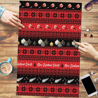 New Zealand Darts Christmas Puzzle Merry Xmas Aotearoa Maori Red LT14 Red - Polynesian Pride