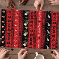 New Zealand Darts Christmas Puzzle Merry Xmas Aotearoa Maori Red LT14 - Polynesian Pride
