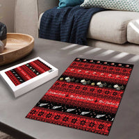 New Zealand Darts Christmas Puzzle Merry Xmas Aotearoa Maori Red LT14 - Polynesian Pride