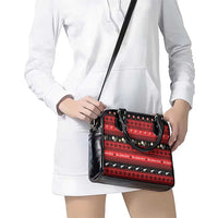 New Zealand Darts Christmas Shoulder Handbag Merry Xmas Aotearoa Maori Red LT14 - Polynesian Pride