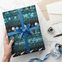 New Zealand Darts Christmas Wrapping Paper Merry Xmas Aotearoa Maori Paua Shell LT14 - Polynesian Pride