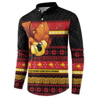 Papua New Guinea Christmas Button Sweatshirt Bikpela hamamas blong dispela Krismas LT14 - Polynesian Pride