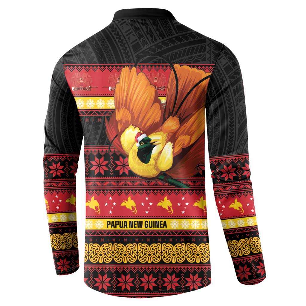 Papua New Guinea Christmas Button Sweatshirt Bikpela hamamas blong dispela Krismas LT14 - Polynesian Pride