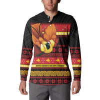 Papua New Guinea Christmas Button Sweatshirt Bikpela hamamas blong dispela Krismas LT14 - Polynesian Pride