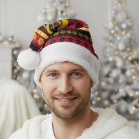 Vanuatu Christmas Santa Hat Joyeux Noel Surfing Santa With Boar Tusk LT14 - Polynesian Pride