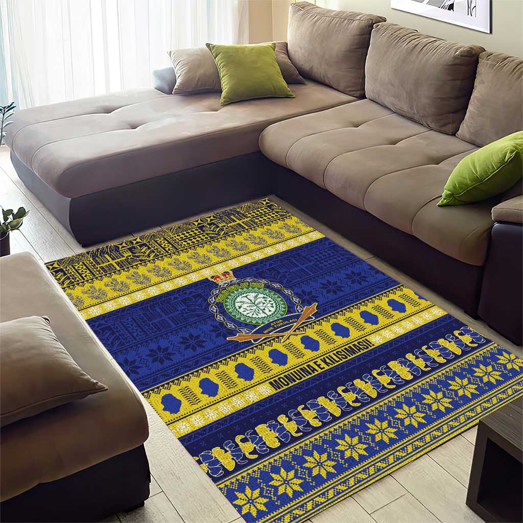 Niue Christmas Area Rug Monuina e Kilisimasi Hiapo Motifs LT14 - Polynesian Pride