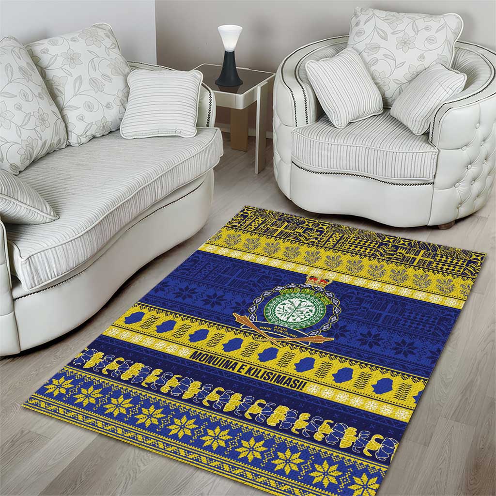Niue Christmas Area Rug Monuina e Kilisimasi Hiapo Motifs LT14 - Polynesian Pride