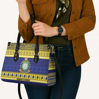 Niue Christmas Leather Bag Monuina e Kilisimasi Hiapo Motifs LT14 - Polynesian Pride