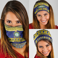 Niue Christmas Neck Gaiter Monuina e Kilisimasi Hiapo Motifs LT14 - Polynesian Pride