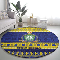 Niue Christmas Round Carpet Monuina e Kilisimasi Hiapo Motifs LT14 - Polynesian Pride
