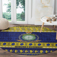 Niue Christmas Round Carpet Monuina e Kilisimasi Hiapo Motifs LT14 - Polynesian Pride