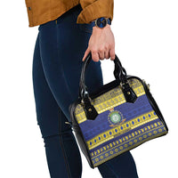 Niue Christmas Shoulder Handbag Monuina e Kilisimasi Hiapo Motifs LT14 - Polynesian Pride