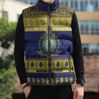 Niue Christmas Sleeveless Puffer Jacket Monuina e Kilisimasi Hiapo Motifs LT14 - Polynesian Pride