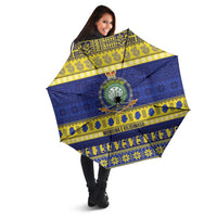 Niue Christmas Umbrella Monuina e Kilisimasi Hiapo Motifs LT14 - Polynesian Pride