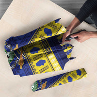 Niue Christmas Umbrella Monuina e Kilisimasi Hiapo Motifs LT14 - Polynesian Pride