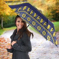 Niue Christmas Umbrella Monuina e Kilisimasi Hiapo Motifs LT14 - Polynesian Pride