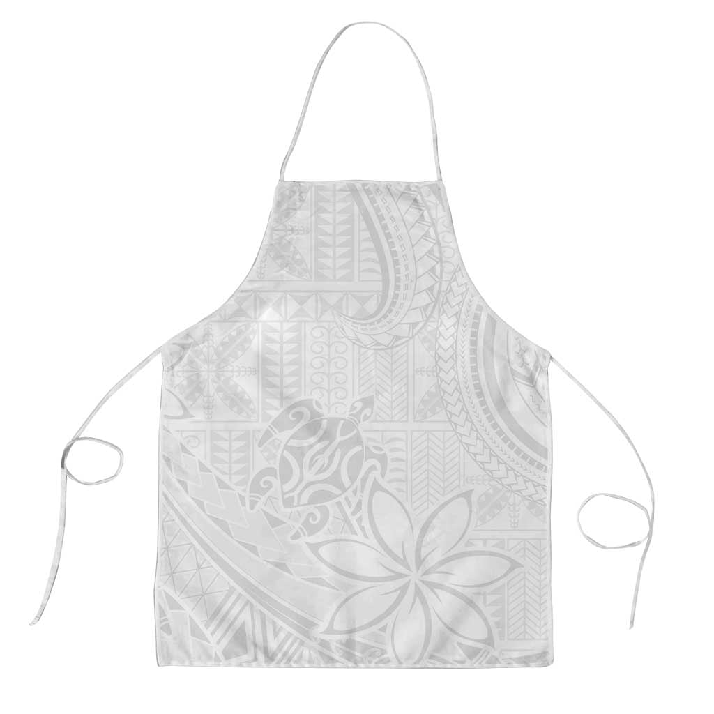 Tapu Fanau Ia Niue Apron Happy White Sunday Unique Hiapo LT14 White - Polynesian Pride