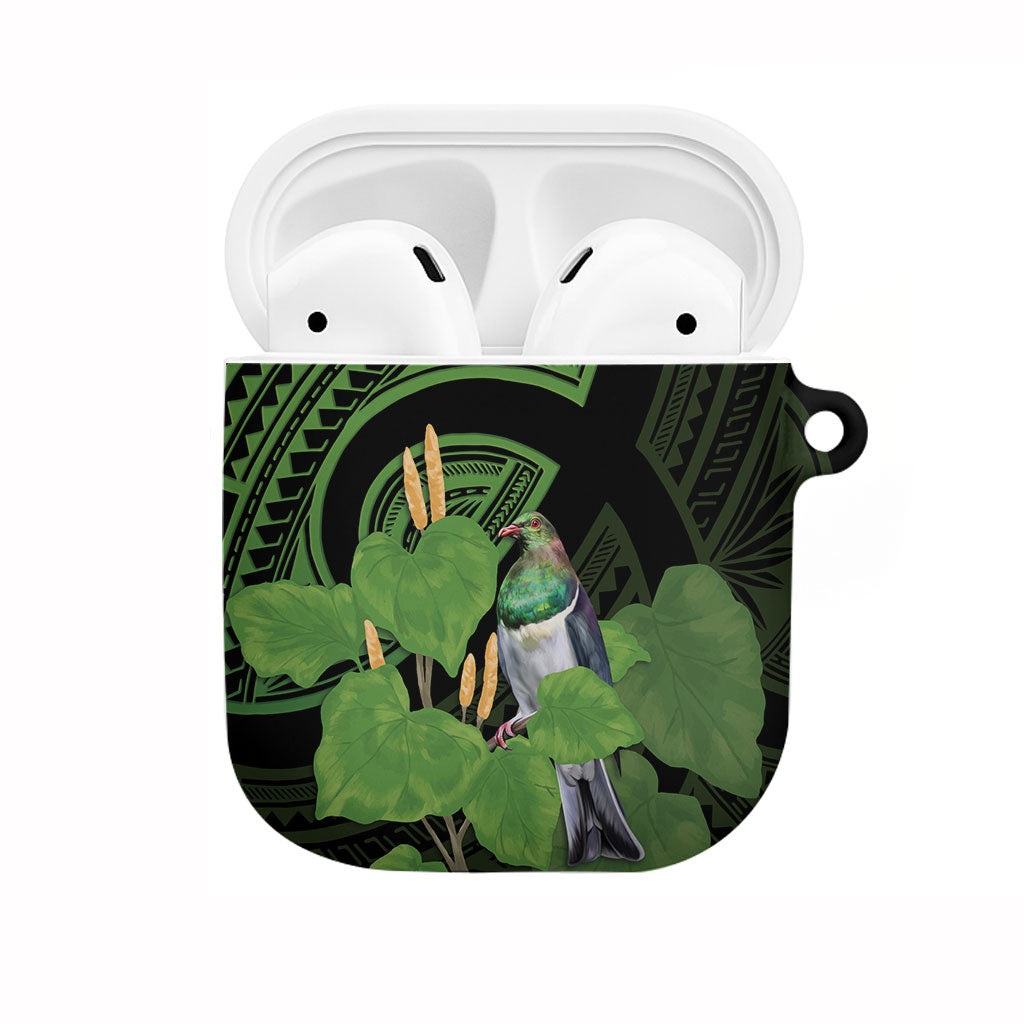 Kawakawa Rongoa Maori Kereru New Zealand AirPods Case LT14 Green - Polynesian Pride