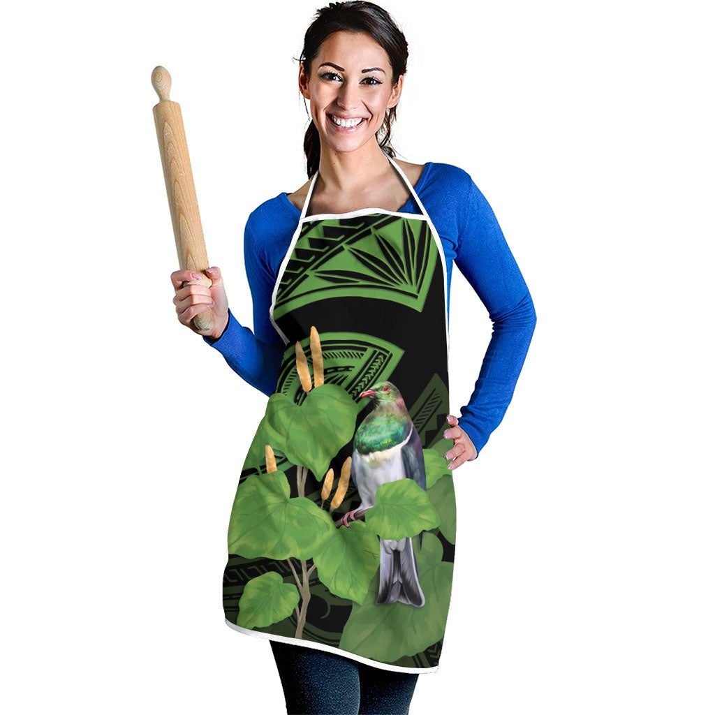 Kawakawa Rongoa Maori Kereru New Zealand Apron LT14 - Polynesian Pride