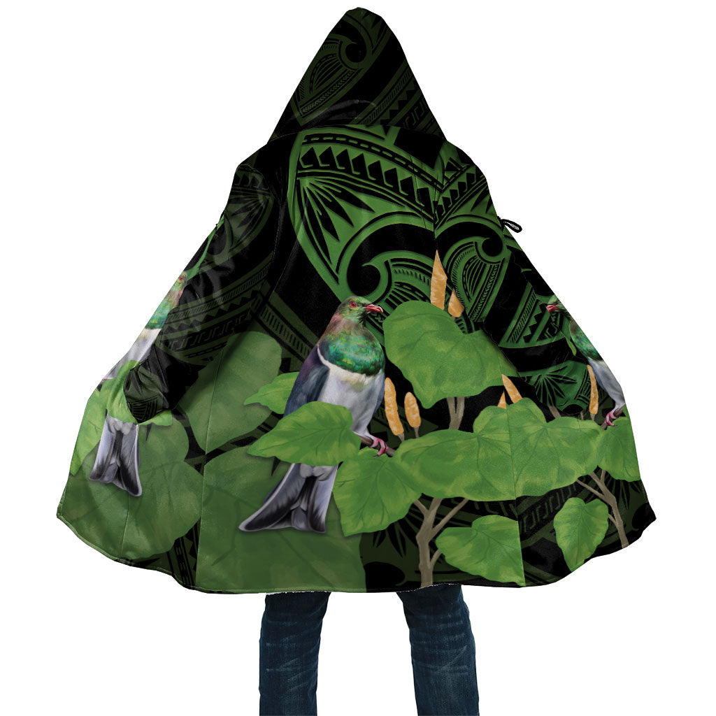 Kawakawa Rongoa Maori Kereru New Zealand Cloak LT14 Unisex Green - Polynesian Pride