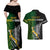 Personalised New Zealand and South Africa Rugby Couples Matching Off Shoulder Maxi Dress and Hawaiian Shirt 2023 World Cup Final All Black Springboks Together LT14 - Polynesian Pride