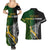 Personalised New Zealand and South Africa Rugby Couples Matching Summer Maxi Dress and Hawaiian Shirt 2023 World Cup Final All Black Springboks Together LT14 - Polynesian Pride