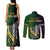 Personalised New Zealand and South Africa Rugby Couples Matching Tank Maxi Dress and Long Sleeve Button Shirt 2023 World Cup Final All Black Springboks Together LT14 - Polynesian Pride