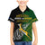 Personalised New Zealand and South Africa Rugby Family Matching Mermaid Dress and Hawaiian Shirt 2023 World Cup Final All Black Springboks Together LT14 Son's Shirt Black - Polynesian Pride