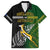 Personalised New Zealand and South Africa Rugby Family Matching Off Shoulder Long Sleeve Dress and Hawaiian Shirt 2023 World Cup Final All Black Springboks Together LT14 Dad's Shirt - Short Sleeve Black - Polynesian Pride