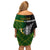 Personalised New Zealand and South Africa Rugby Family Matching Off Shoulder Short Dress and Hawaiian Shirt 2023 World Cup Final All Black Springboks Together LT14 - Polynesian Pride