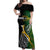 Personalised New Zealand and South Africa Rugby Off Shoulder Maxi Dress 2023 World Cup Final All Black Springboks Together LT14 Women Black - Polynesian Pride