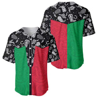 Vanuatu Cowboy Baseball Jersey Cowboy Symbols Split Stylized LT14 - Polynesian Pride