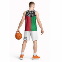 Vanuatu Cowboy Basketball Jersey Cowboy Symbols Split Stylized LT14 - Polynesian Pride