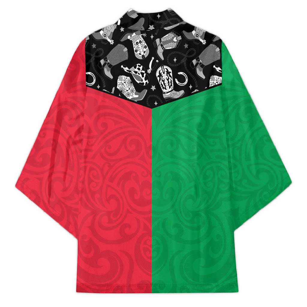 Vanuatu Cowboy Kimono Cowboy Symbols Split Stylized LT14 - Polynesian Pride